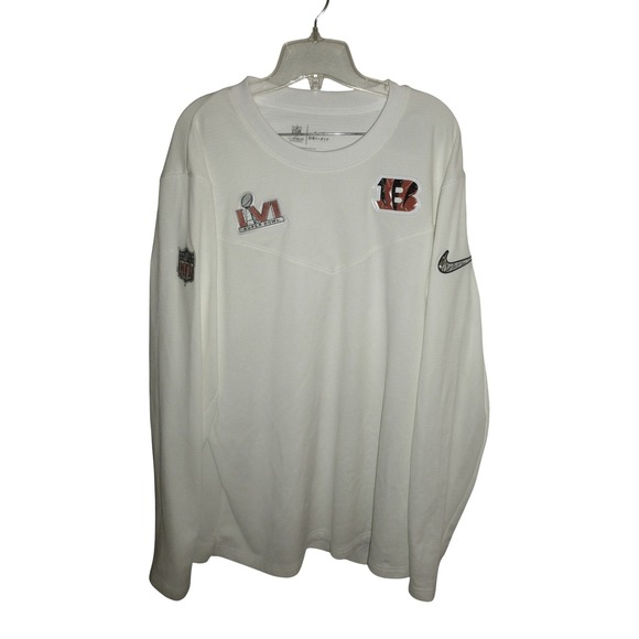 Nike Cincinnati Bengals Super Bowl LVI Dri-FIT Long Sleeve Shirt Mens XL - Picture 3 of 10
